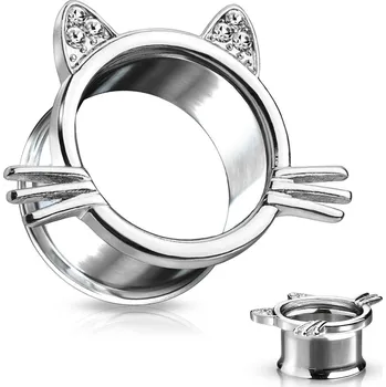 Piercing Piercingate Tunel do ucha - kočičí žena PTP00274 - Průměr Tunely, plugy, roztahováky: 8 mm