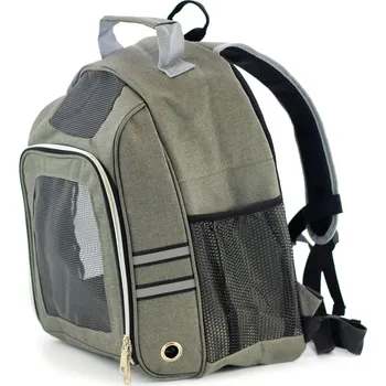 Taška pro psa a kočku HafHaf-shop Batoh do 6 kg, šedý, 34 × 26 × 44 cm