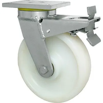 Pojezdové kolečko Polyamidové kolo 200 mm otočná vidlice s brzdou
