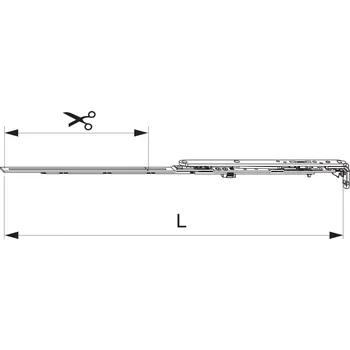 Nůžky na plech MACO Nůžky MM montované se spárovým větráním 600 FFB 401-600 - levé