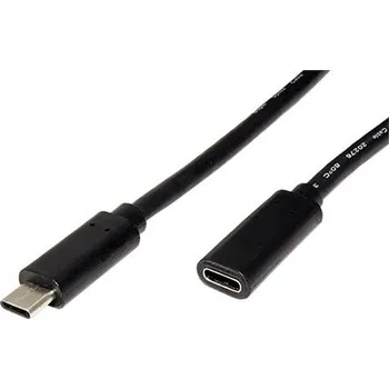 Datový kabel InLine USB 5Gbps kabel prodlužovací USB C(M) - USB C(F), 2m, černý (35772) - 11.42.9032