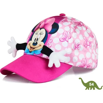 Kšiltovka Dívčí 3D kšiltovka Minnie Mouse - velikost 54