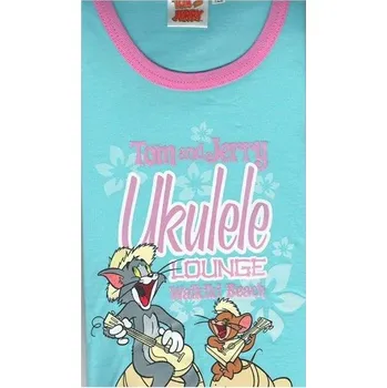 Dívčí pyžamo Taro, dětské pyžamo 574, dlouhý rukáv, modrá a růžové kalhoty, vel. 92