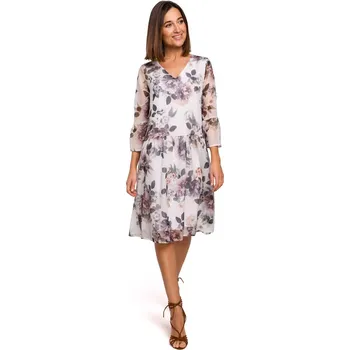 Dámské šaty Stylove Pohodlné letní šaty Style S214 bílé EU velikost: XXL