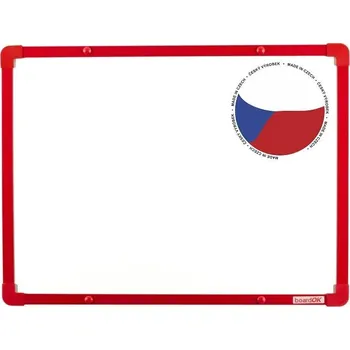 Kancelářský nábytek Bílá keramická tabule boardOK 60x45 - červená