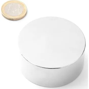 Dekorativní magnet Neodymový magnet kotouč Ø 55 mm, v. 25 mm, síla 102 kg