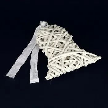 Zvonek na kolo Vánoční proutěný zvonek 17x14cm