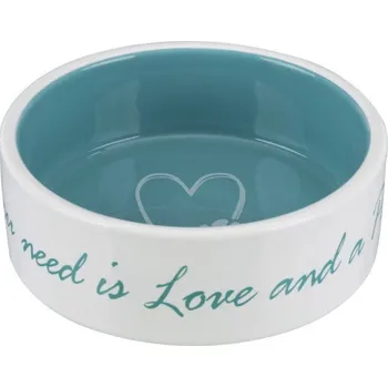 Miska pro psa Trixie Pet´s home keramická miska krémovo/petrolejová - různé velikosti Množství (ml/l): 1400 ml/20cm