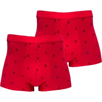 Boxerky PeSaiL Pánské boxerky MST-E510 ( 2 ks v balení ) Barva: Červená, Velikost: M