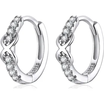 Náušnice Elenys stříbrné náušnice kroužky Symbol nekonečné lásky