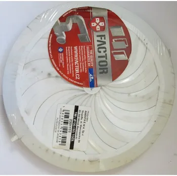 Větrací mřížka Kulatá plastová mřížka se síťkou a uzávěrem Factor (bílá) Průměr: 100 až 150 mm