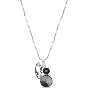 Náhrdelník Náhrdelník šedý se Swarovski Elements Artesia Fine N2201MIX1CBD Black Diamond