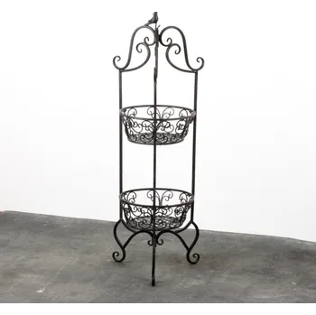 Stojan na květiny Kovový kulatý stojan na květiny 90 cm