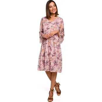 Dámské šaty Stylove Pohodlné letní šaty Style S214 růžové EU velikost: XXL