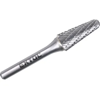 Příslušenství k frézce EXTOL INDUSTRIAL 8703785 Fréza karbidová konická zakulacená, 12×28mm, stopka 6mm, sek střední
