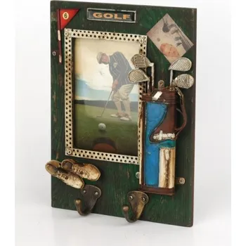 Věšák Nástěnný věšák s rámečkem na fotografie GOLF 20x27cm