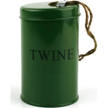 Plechovka na zahradní provázek - zelená 12cm