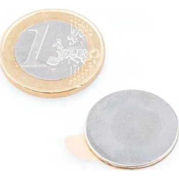 Dekorativní magnet Neodymový magnet kotouč Ø&nbsp;20&nbsp;mm, v.&nbsp;1&nbsp;mm, samolepicí 3M, síla 1,7&nbsp;kg