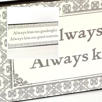 Plechová cedule Plechová cedule Always kiss me 35cm