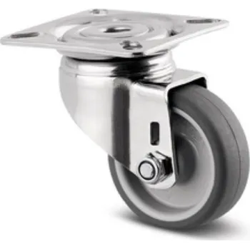 Dvoukolový ruční vozík Nerezové přístrojové kolečko PJO 50,otočné,plotýnka