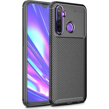 Pouzdro na mobilní telefon Pouzdro TVC Carbon pro Realme 5 Barva: Černá