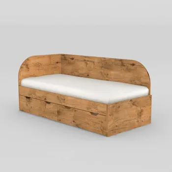 Postel Postel s roštem a úložným prostorem Rea Gary 90cm - Postel s roštem a úložným prostorem