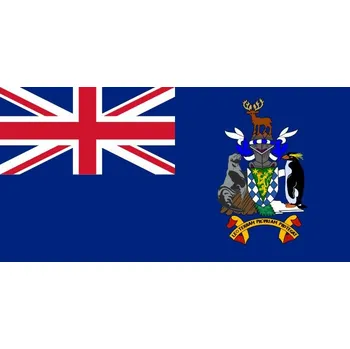 Vlajka Jižní Georgie a Jižní Sandwichovy ostrovy vlajka - 30 x 45 cm - tunel, karabina