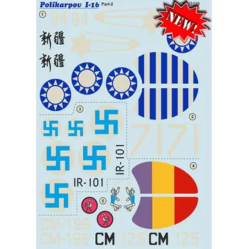 Plastikový model Print Scale 1/32 Polikarpov I-16 part 2 (wet decals)