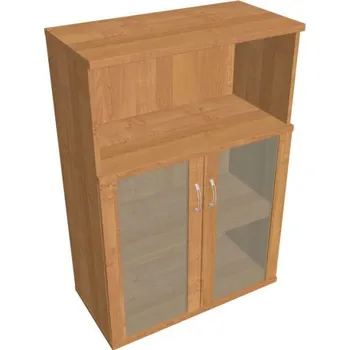 Kancelářský vozík HOBIS skříň policová dvéřová - S 3 80 05, olše + doprava zdarma