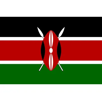 Vlajka Keňa vlaječka - 11 x 16 cm - nasunutí, zavěšení