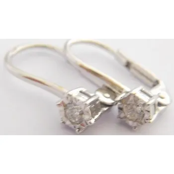 Náušnice Klenoty Budín Diamantové náušnice z bílého zlata DIAMANT 2x0,18CT 585/1,47gr 3882512 (Klenoty Budín Diamantové náušnice z bílého zlata DIAMANT 2x0,18CT 585/1,47gr 3882512)