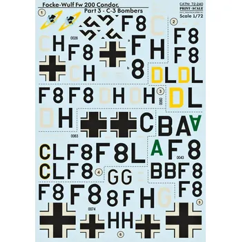 Plastikový model Print Scale 1/72 Focke-Wulf FW 200 Condor Pt.3 (wet decals)