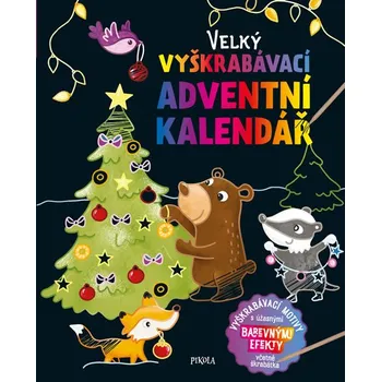 vyškrabávací obrázek Pikola Velký vyškrabávací adventní kalendář