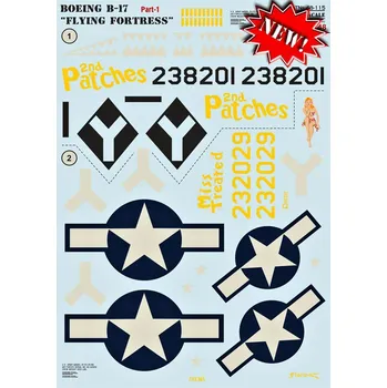 Plastikový model Print Scale 1/48 B-17 Flying Fortress Part 1 (wet decals)
