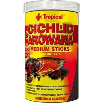 Krmivo pro rybičky Tropical Cichlid+Arowana 250ml medium stick