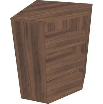 Kancelářský vozík HOBIS skříň vnitřní roh - SRV 3, ořech + doprava zdarma