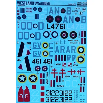 Plastikový model Print Scale 1/72 Westland Lysander WWII (wet decals)