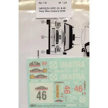 Plastikový model Reji model 1/24 Subaru Impreza WRC 05 New Zealand 2006