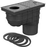 Lapač střešních splavenin GEIGER 125 spodní - černý