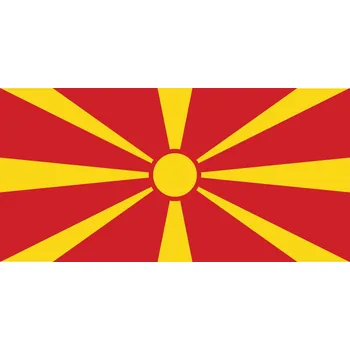 Vlajka Makedonie vlajka - 30 x 45 cm - tunel, karabina