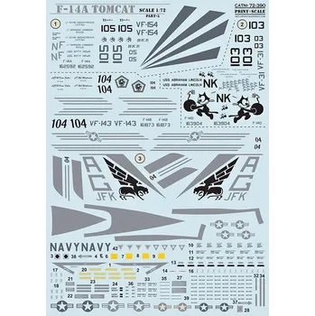 Plastikový model Print Scale 1/72 F-14A Tomcat Part 3 (wet decals)