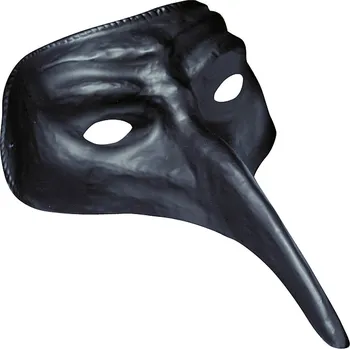 Karnevalová maska Widmann Plastová škraboška benátská černá