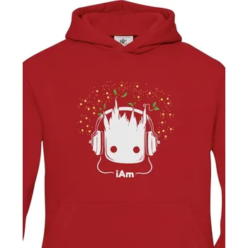 Chlapecká mikina Dětská mikina Groot z filmu Strážci galaxie, Barva Červená, Velikost 158-164, Canvas Dětská mikina Bezvatriko.cz 1