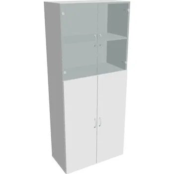 Kancelářský vozík HOBIS skíň policová dveřová - D 5 80 08, bílá + doprava zdarma