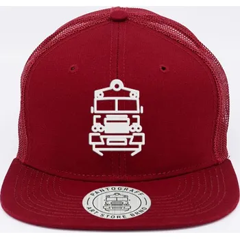Kšiltovka Pantograff 560 snap/trucker červená