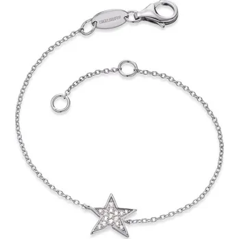 Náramek Náramek ENGELSRUFER s hvězdou stříbrný se zirkony ERB-LILSTAR-ZI