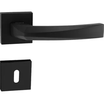 Dveřní kování klika FO - DIAMOND - HR Provedení: kl./kl. na rozetách, Povrch: Černá (N52) 8584138347364