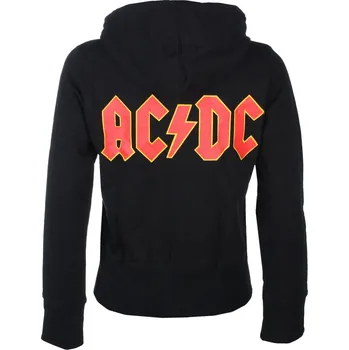 Dámská mikina mikina s kapucí dámské AC-DC - Logo- ROCK OFF - ROCK OFF - ACDCZHD05LB