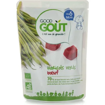Good Gout Zelené fazolky s hovězím masem 190g BIO