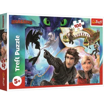 Puzzle Trefl Jak vycvičit draka 100 dílků